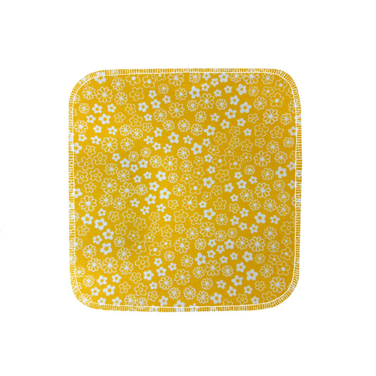 Reusable Paper Towels--24 count--Yellow Itsy Florals--Porter Lee's