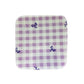 Reusable Paper Towels--24 count--Gingham Lilac Bows--Porter Lee's