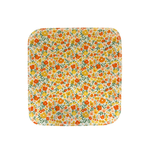 Reusable Paper Towels--24 count--Retro Golden Florals--Porter Lee's