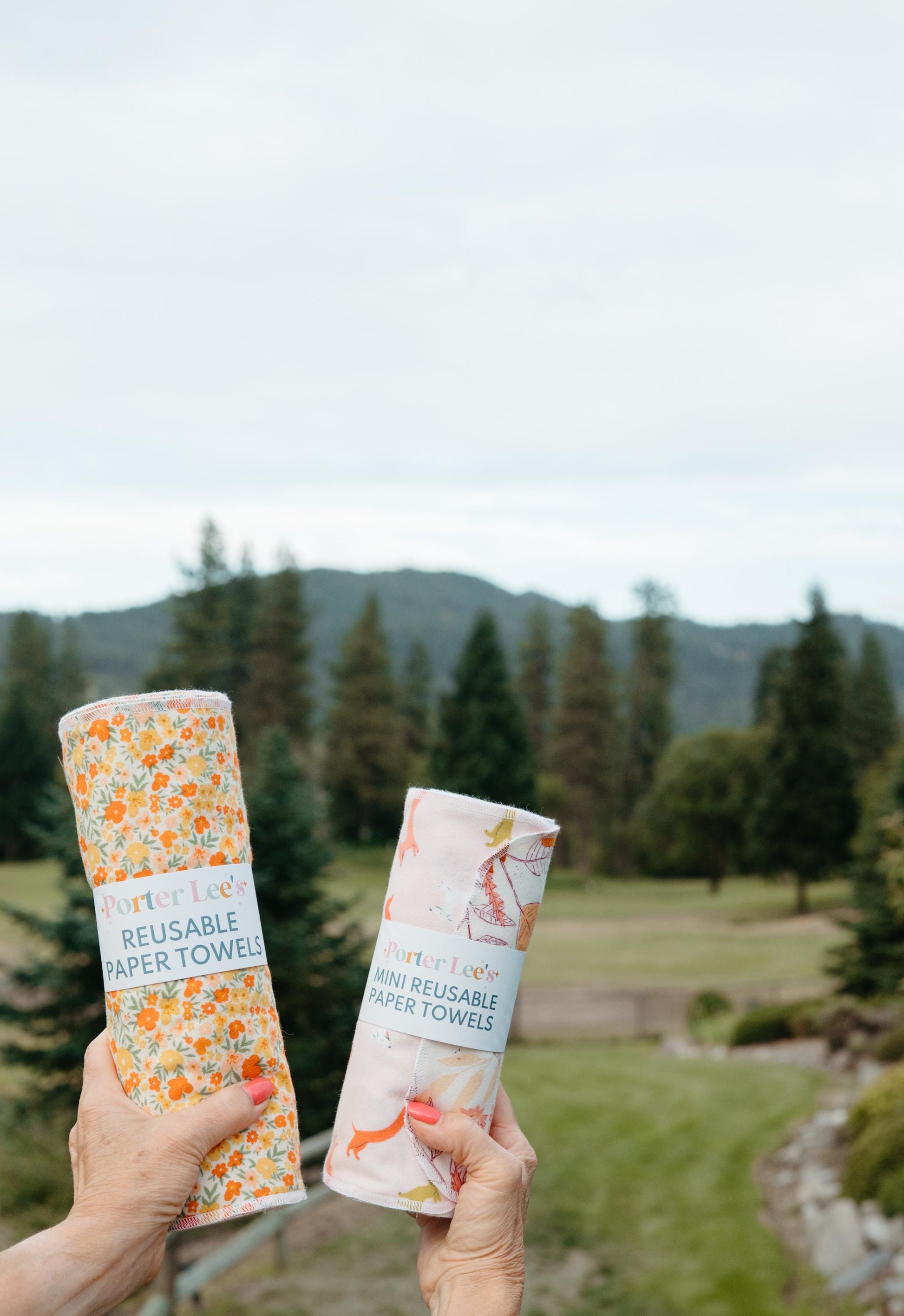 Reusable Paper Towels--24 count--Paisley Pinks--Porter Lee's