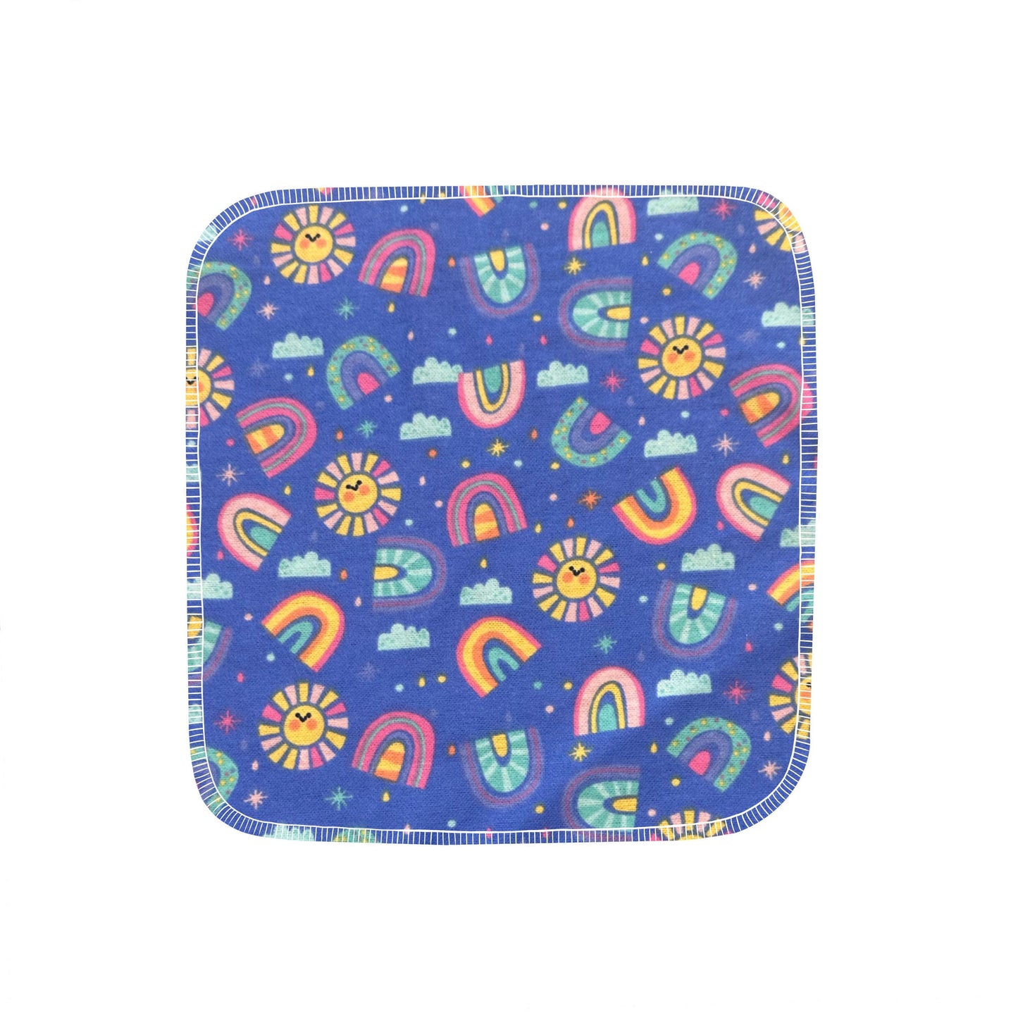 Reusable Paper Towels--24 count--Periwinkle Suns--Porter Lee's