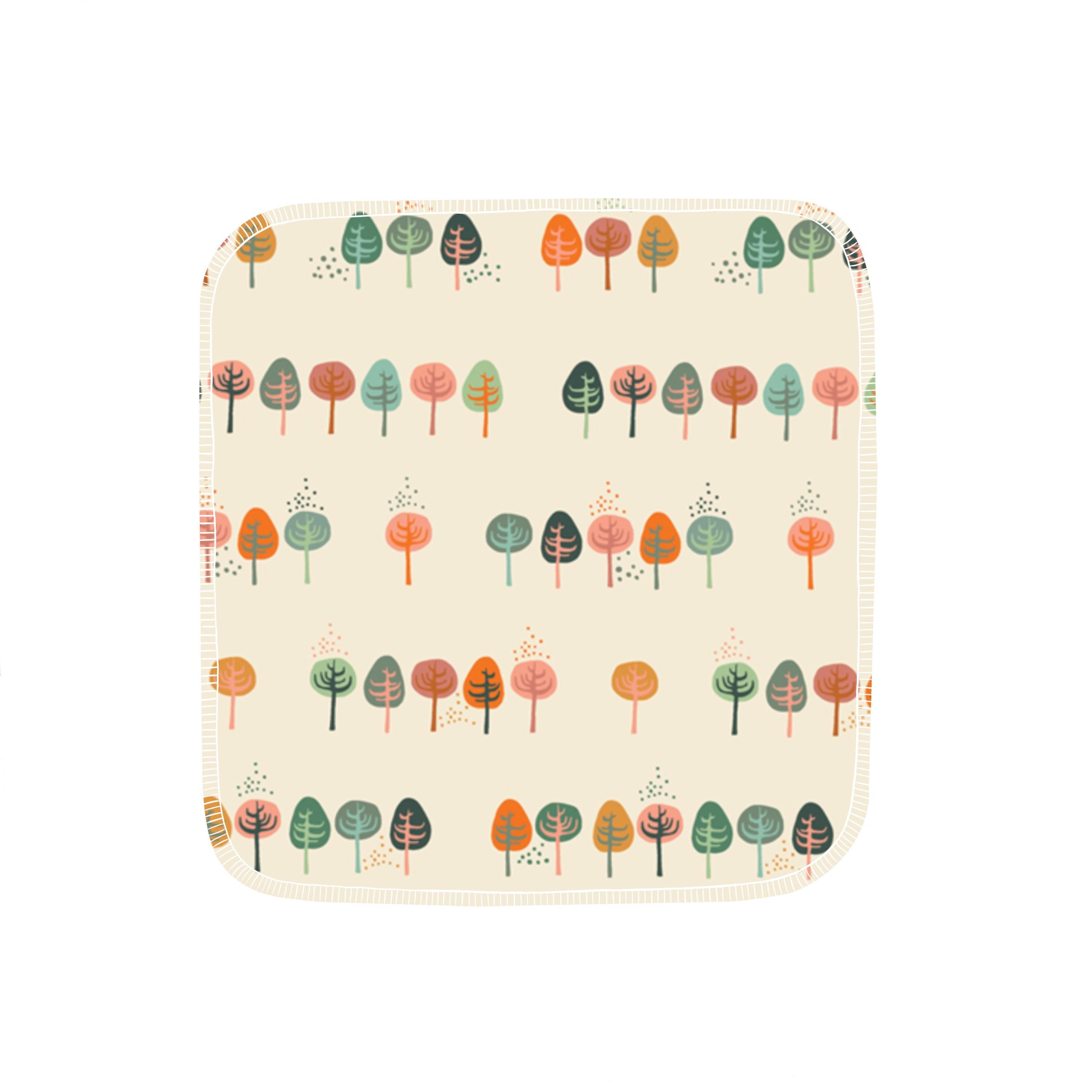 Reusable Paper Towels--Rainbow Forrest