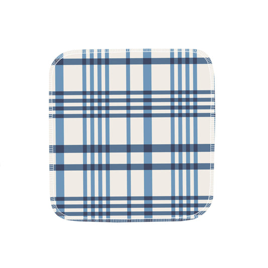 Reusable Paper Towels--24 count--Blue Skies Plaid--Porter Lee's