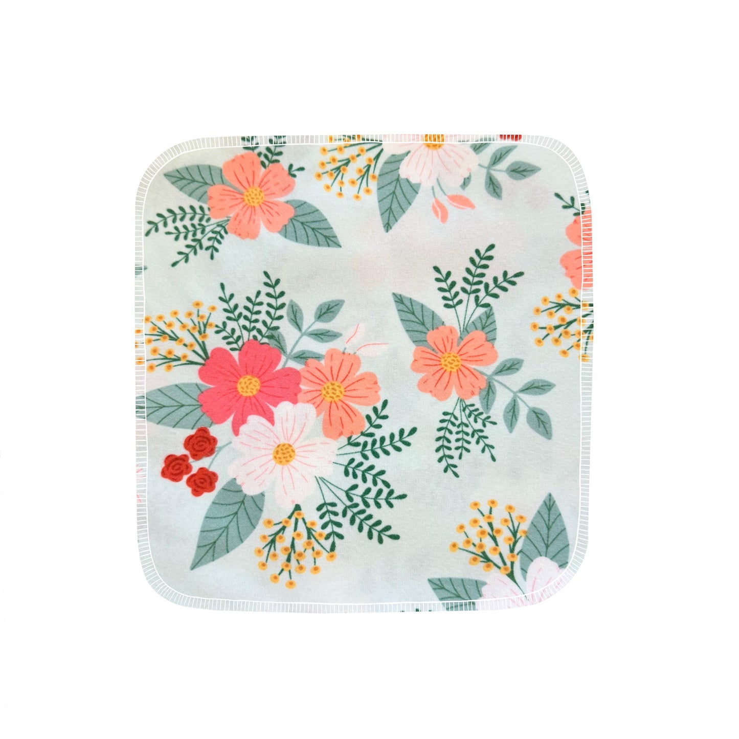 Reusable Paper Towels--24 count--Minty Florals--Porter Lee's