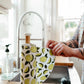 Reusable Paper Towels--Tiny Daisies On Gray