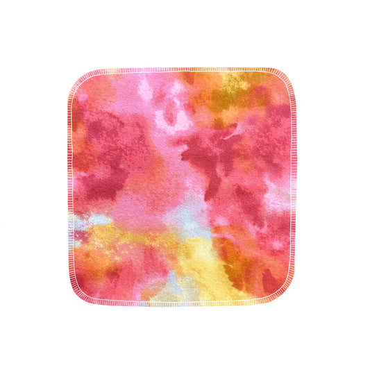 Reusable Paper Towels--Orange & Pink Tie Dye