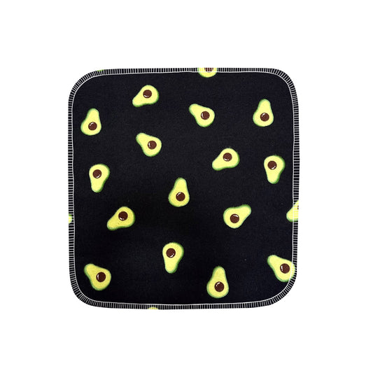 Reusable Paper Towels--Avocados On Black