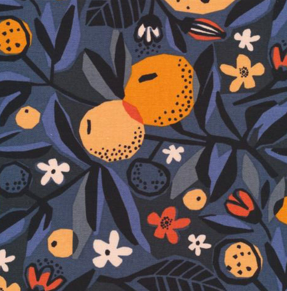 Organic Reusable Bowl Covers--Oranges