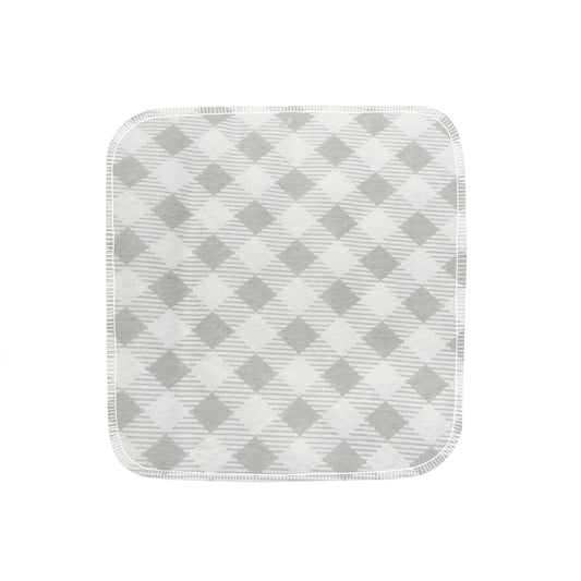 Reusable Paper Towels--Light Gray Buffalo Check