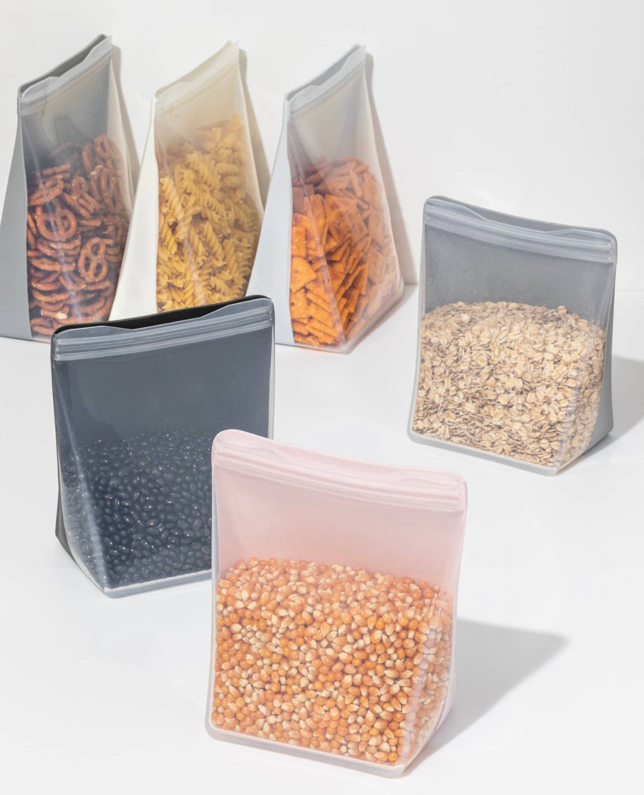 Reusable Silicone Bag Stand Up - 50oz - Slate