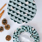 Reusable Bowl Covers--Mod Teal