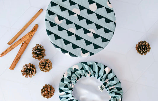 Reusable Bowl Covers--Mod Teal