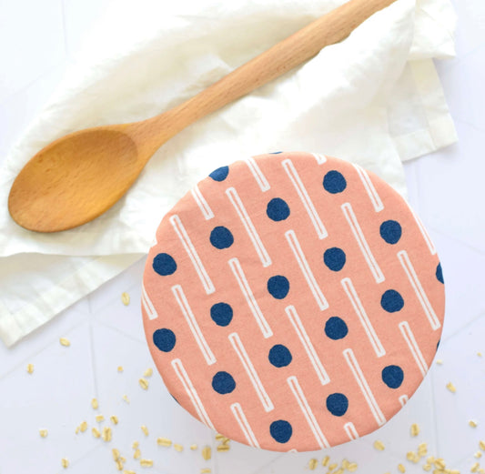 Reusable Bowl Covers--Mod Pink