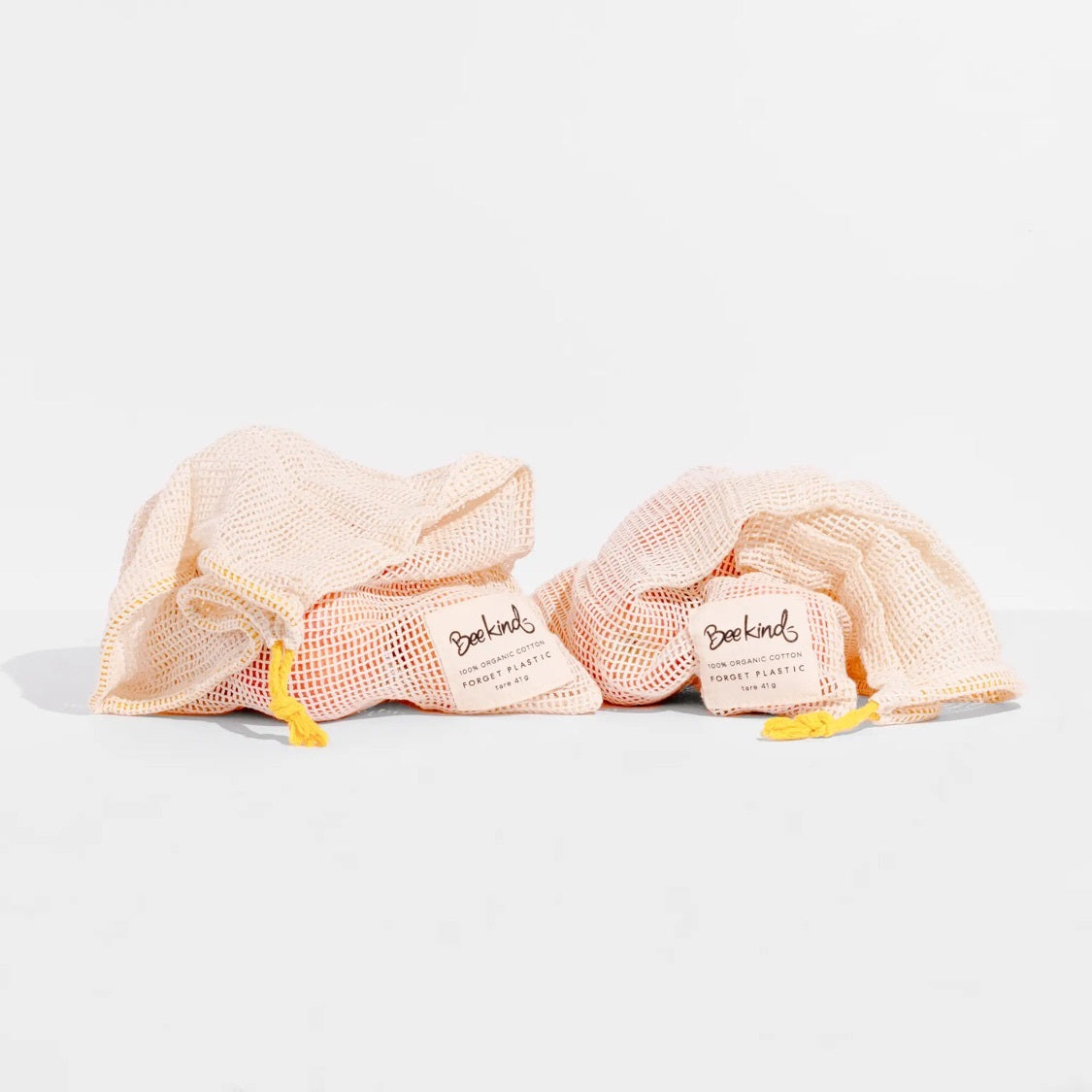 Reusable Organic Cotton Produce Bags – Honey Bee (Set of 2)