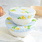 Reusable Bowl Covers--Gingham Lemons