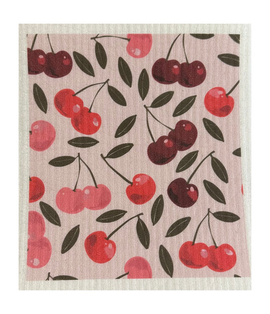 Organic Cherries Swedish Dish Cloth