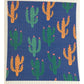 Cacti On Blue Swedish Dish Cloth