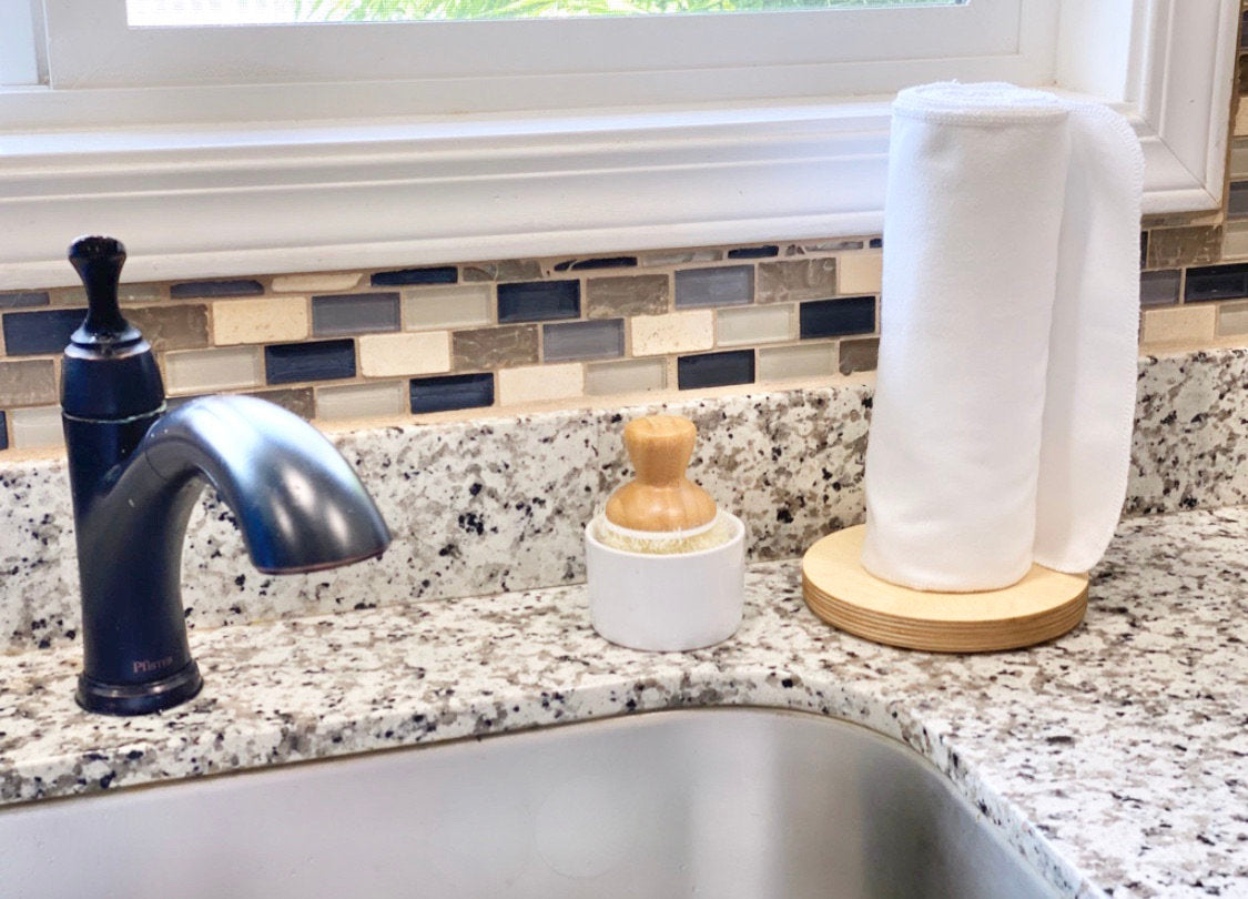 Unpaper Towels--Solid Black--Cloth Napkins--Reusable Paper Towels--Porter Lee&#39;s