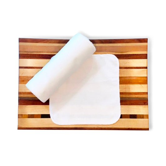 Unpaper Towels--Solid White--Cloth Napkins--Reusable Paper Towels--Porter Lee&#39;s