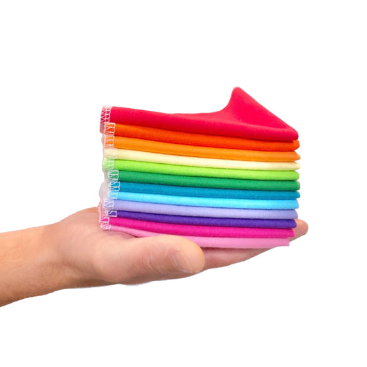 Unpaper Towels--Rainbow Solids--12 or 24 Count--Porter Lee&#39;s
