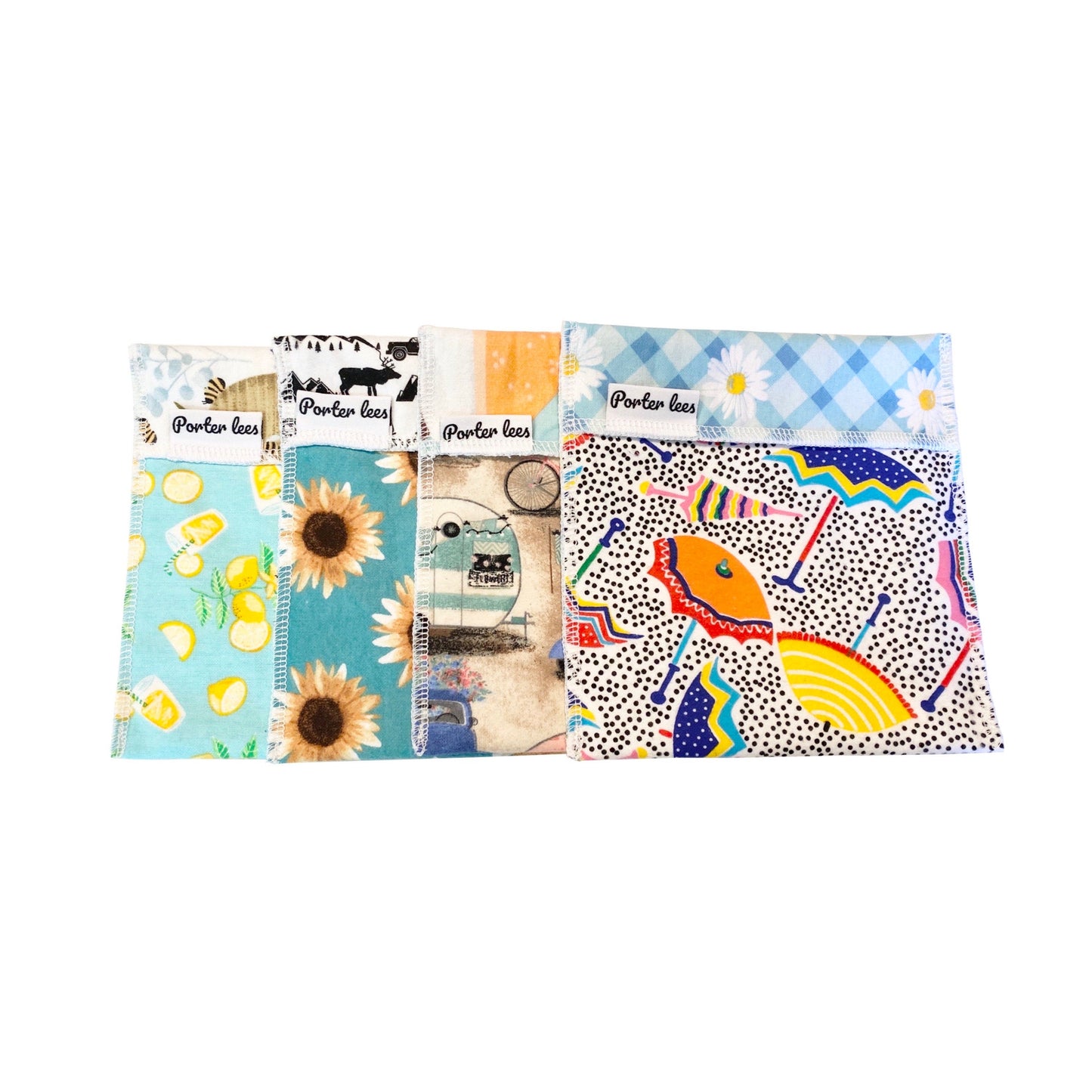 Reusable Sandwich Bags--Surprise Prints--Reusable Snack Bags--Porter Lee&#39;s