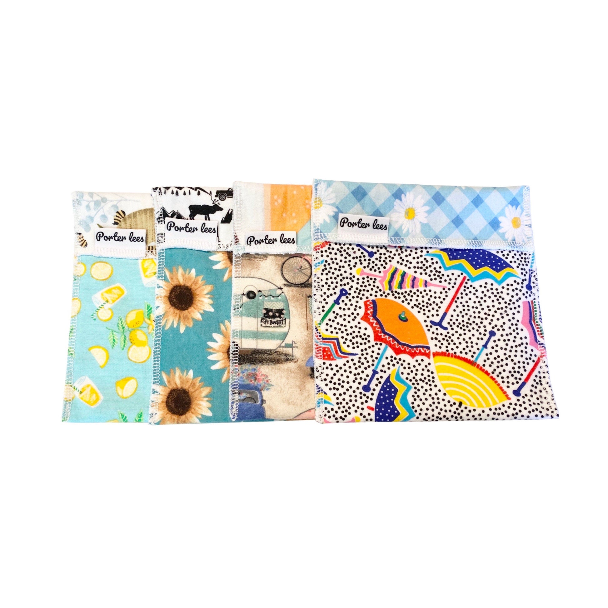 Reusable Sandwich Bags--Surprise Prints--Reusable Snack Bags--Porter Lee&#39;s