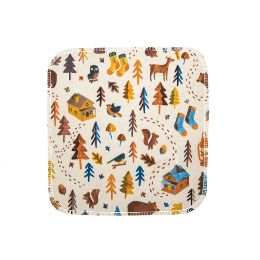 Reusable Paper Towels--24 count--Fall Cabin Life--Porter Lee's