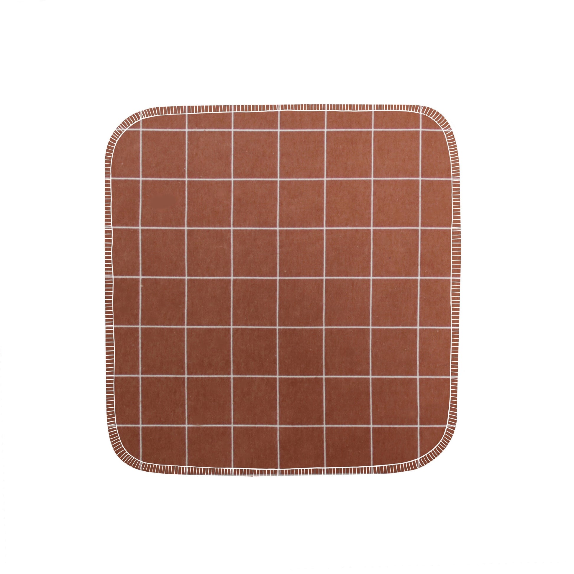 Reusable Paper Towels--24 count--Rust Windowpane--Porter Lee's