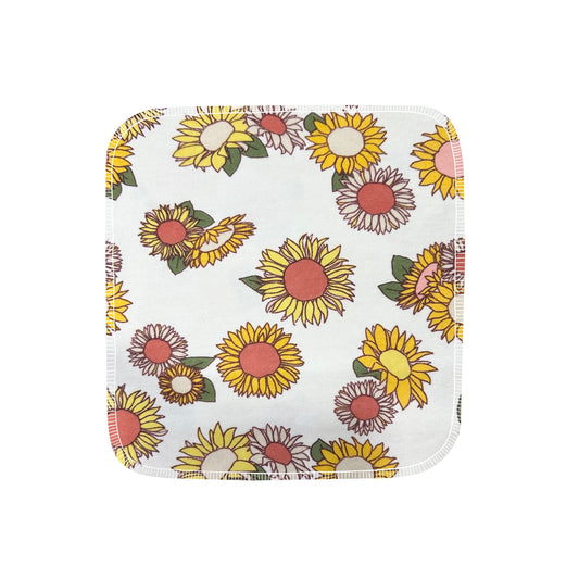 Reusable Paper Towels--24 count--Retro Sunflowers--Porter Lee's