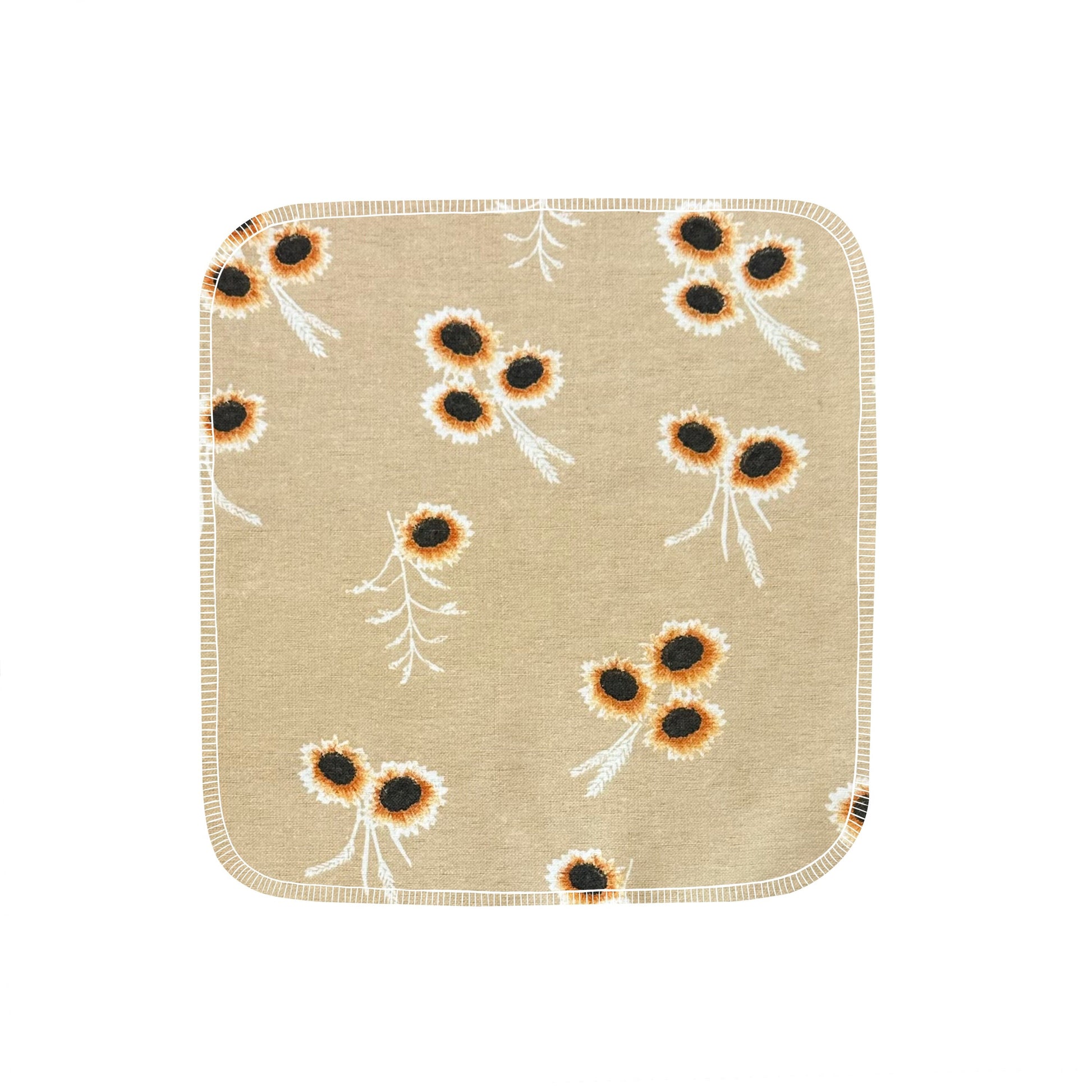 Reusable Paper Towels--24 count--Sunflowers On Burlap--Porter Lee's