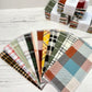 Reusable Paper Towels--24 count--Fall Plaid Variety Set--Porter Lee's