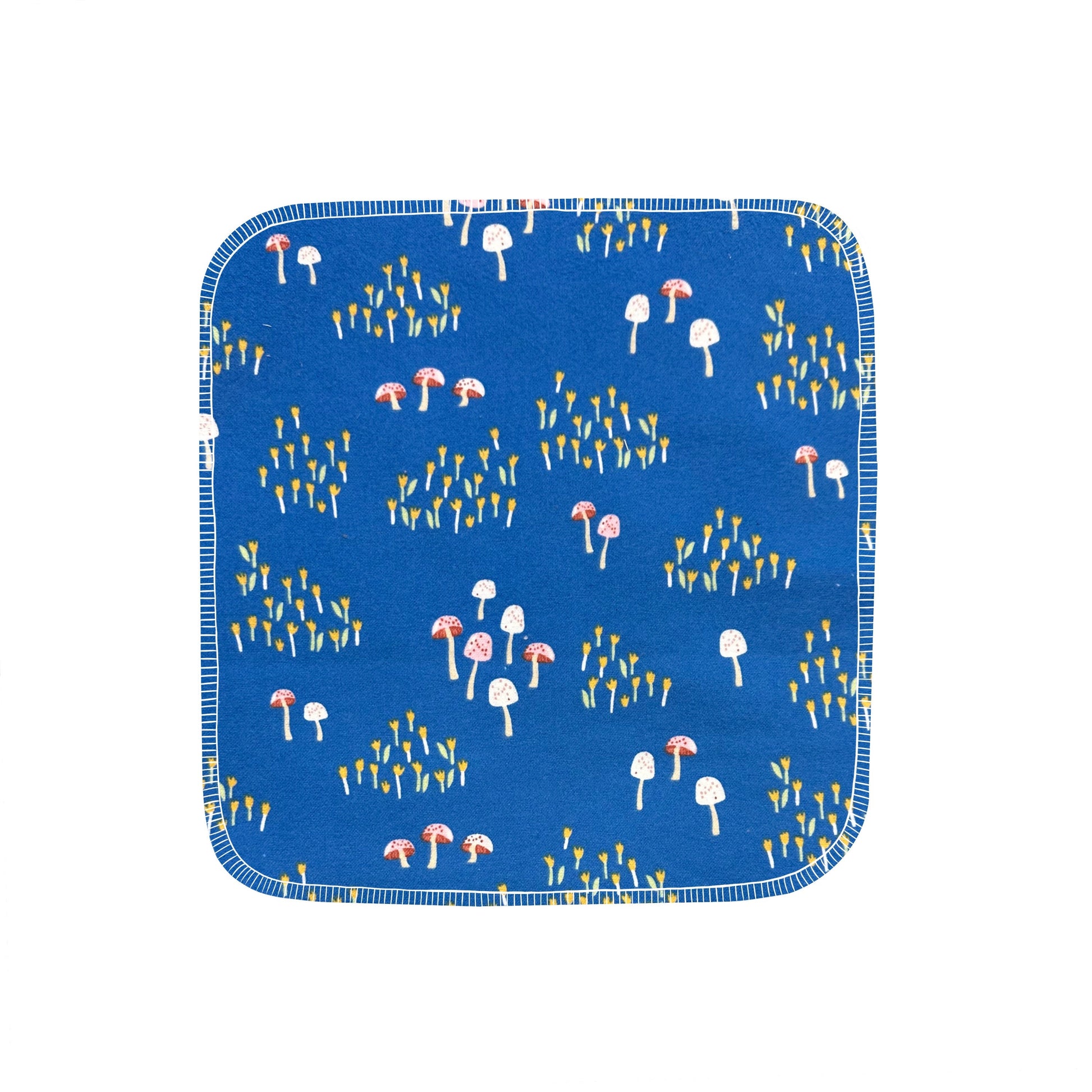 Reusable Paper Towels--24 count--Mushys On Blue--Porter Lee's