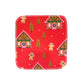 Reusable Paper Towels--24 count--Gingerbread On Red--Porter Lee's