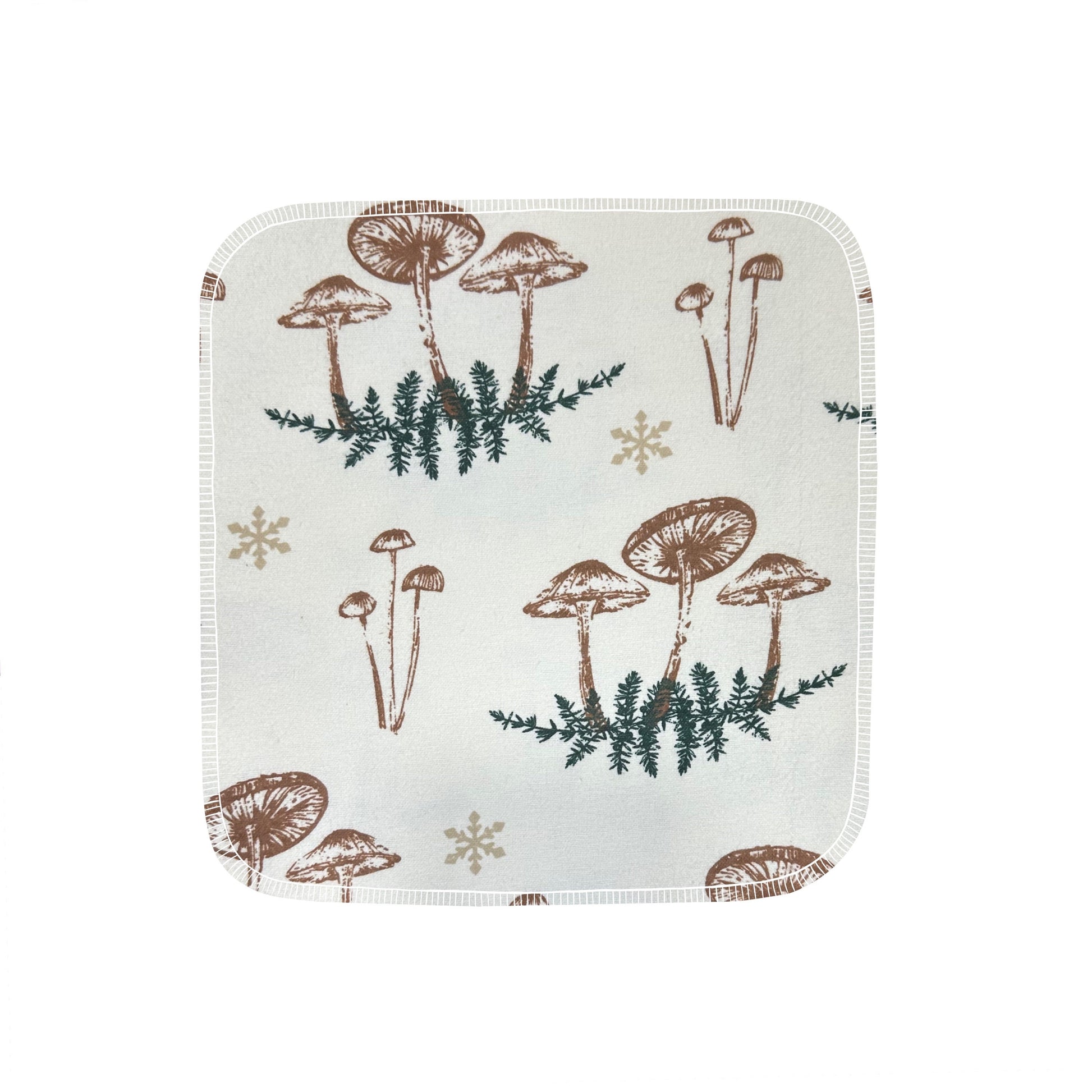 Reusable Paper Towels--24 count--Holiday Mushrooms--Porter Lee's