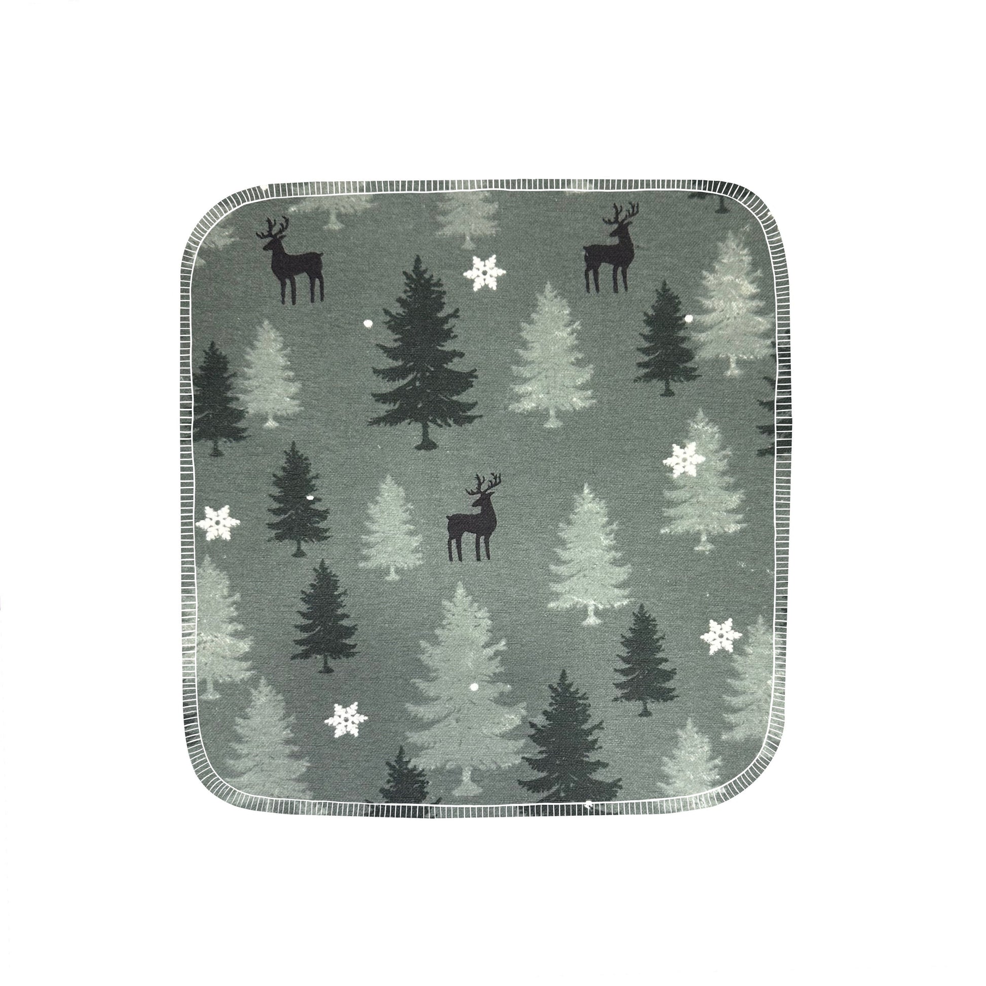 Reusable Paper Towels--24 count--Green Tonal Trees--Porter Lee's