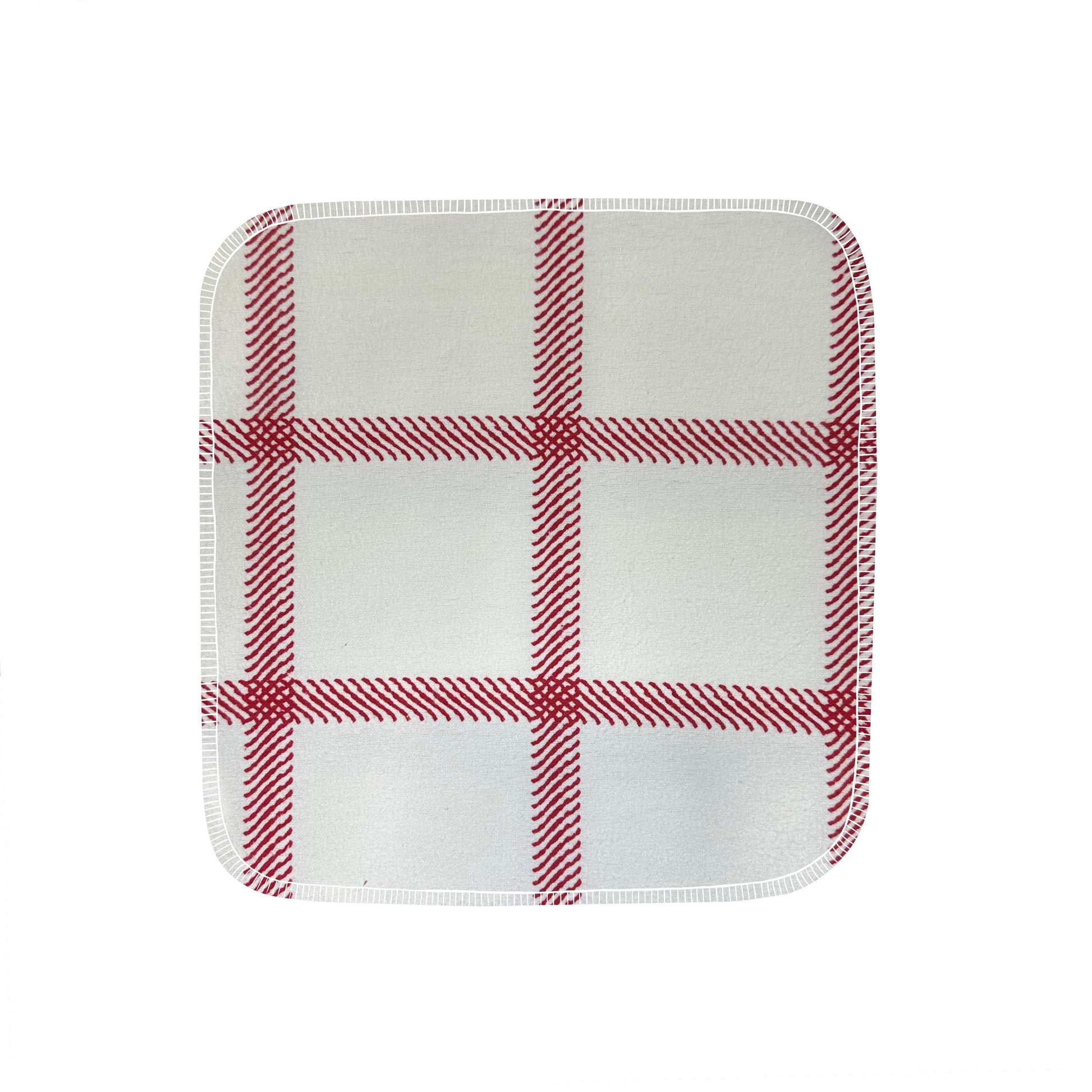 Reusable Paper Towels--24 count--Red & White Plaid--Porter Lee's