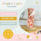 Reusable Paper Towels--24 count--Gray Florals--Porter Lee's