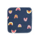 Reusable Paper Towels--24 count--Rainbows On Navy--Porter Lee's