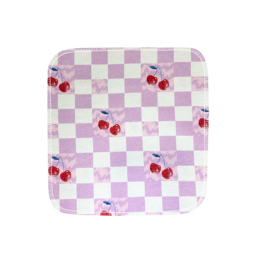 Reusable Paper Towels--24 count--Checkered Cherries--Porter Lee's